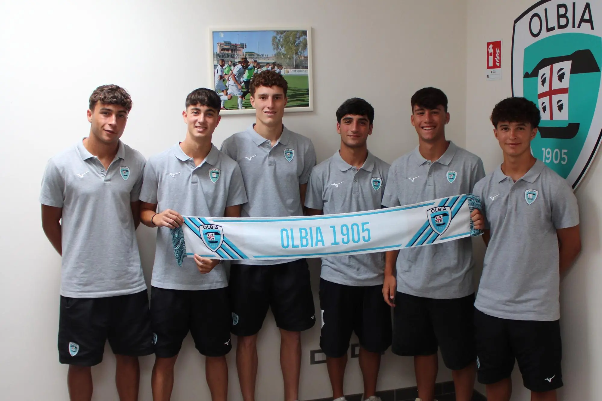 I nuovi under dell'Olbia (fonte Olbia Calcio)