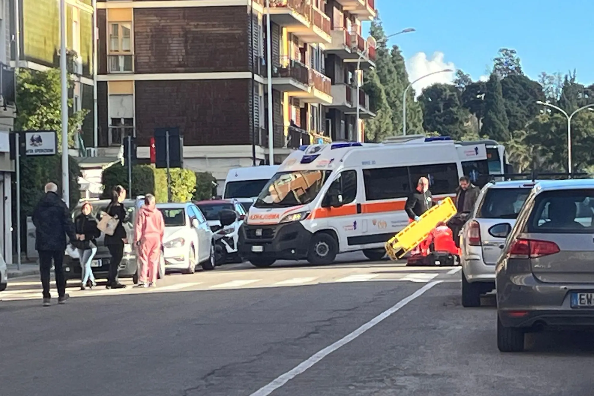 I soccorsi in via Campania