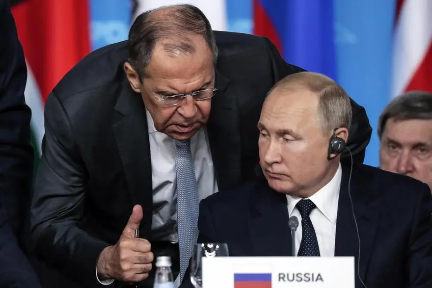Vladimir Putin e Sergei Lavrov (Ansa-Epa)