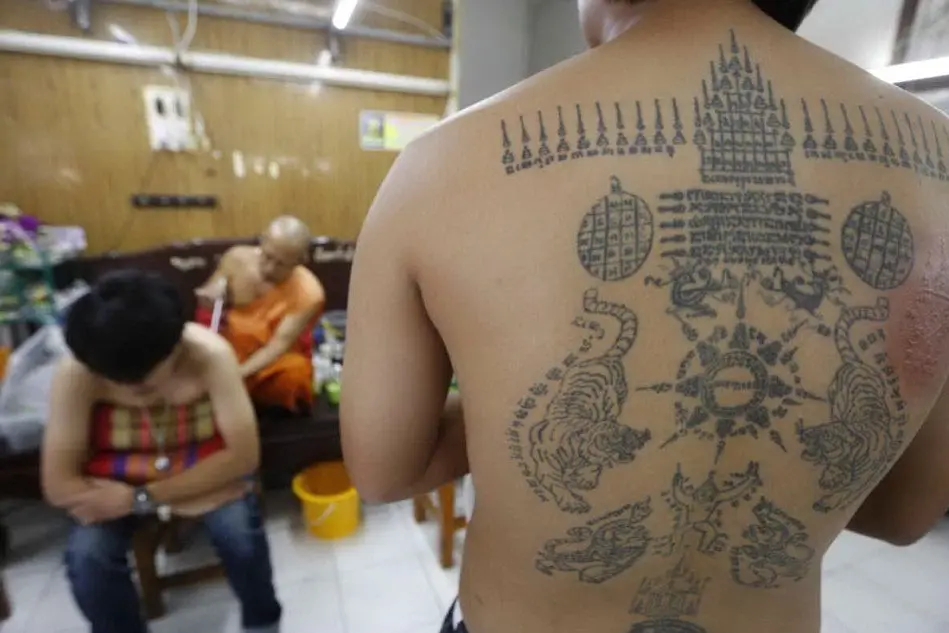 Un'edizione del Tattoo Festival in Thailandia. (Foto Ansa)