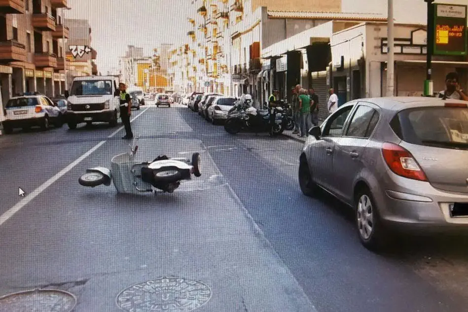 L'incidente in viale Sant'Avendrace, Cagliari