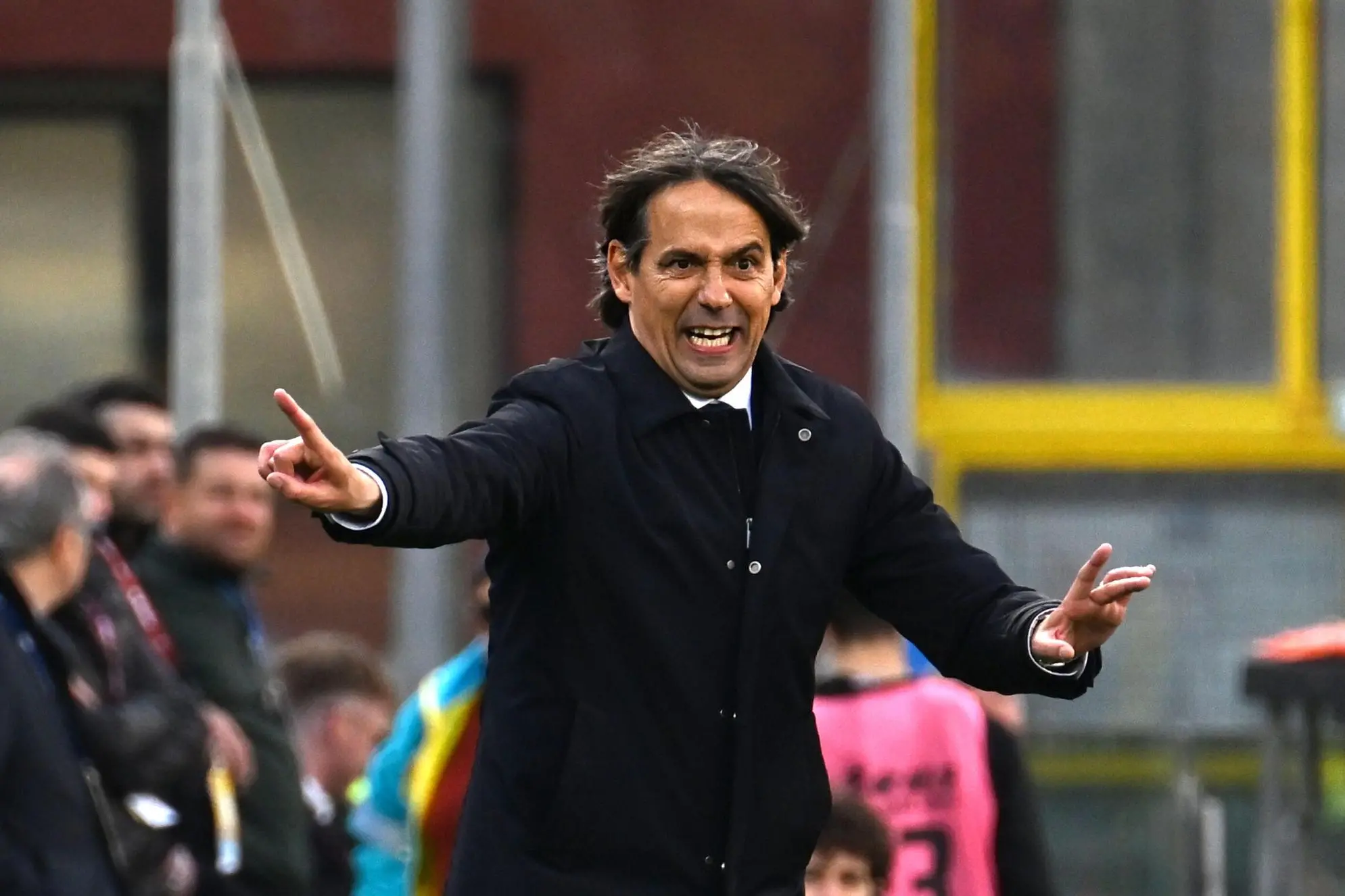 Inter's coach Simone Inzaghi during the Italian Serie A soccer match US Salernitana vs FC Inter at the Arechi stadium in Salerno, Italy, 07 April 2023. ANSA/MASSIMO PICA