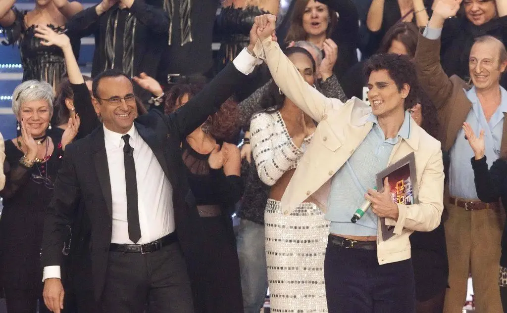 Attilio Fontana nei panni di Tenco vince il &quot;Tale e quale show&quot; edizione 2013 (Ansa)