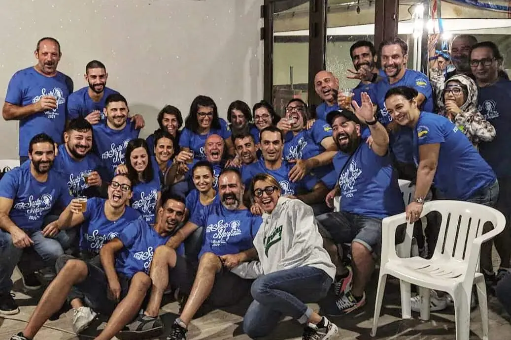 Il gruppo del Comitato di Santa Margherita a Villaurbana
