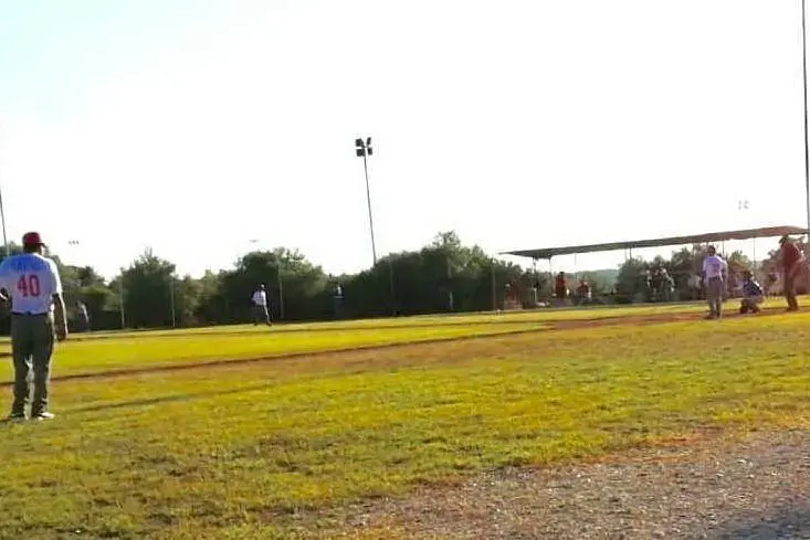 Catalana e Grosseto in campo a Sassari (foto Claudio Acquafresca)
