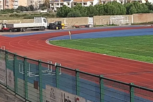 La pista di atletica leggera (L'Unione Sarda - Pala)
