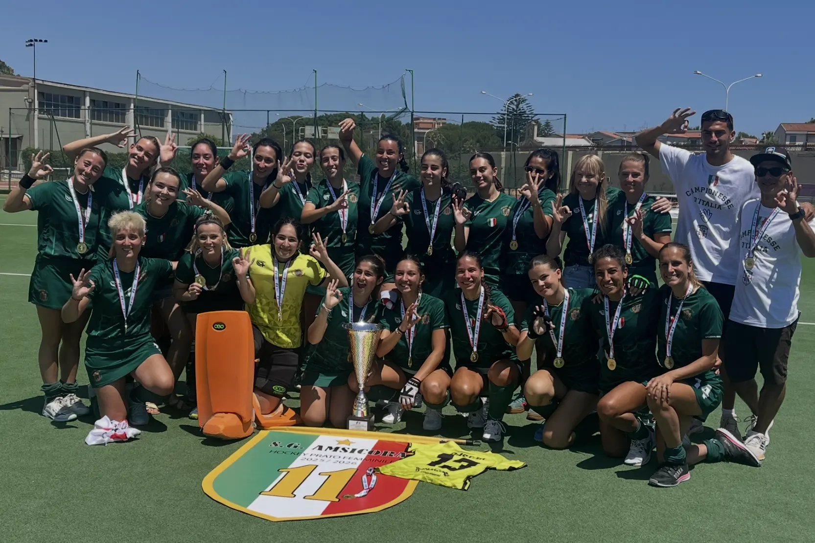 L'Amsicora campione d'Italia (Foto M.C.)
