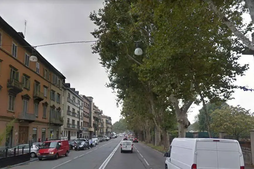 Corso Moncalieri a Torino, dove è avvenuto l'incidente