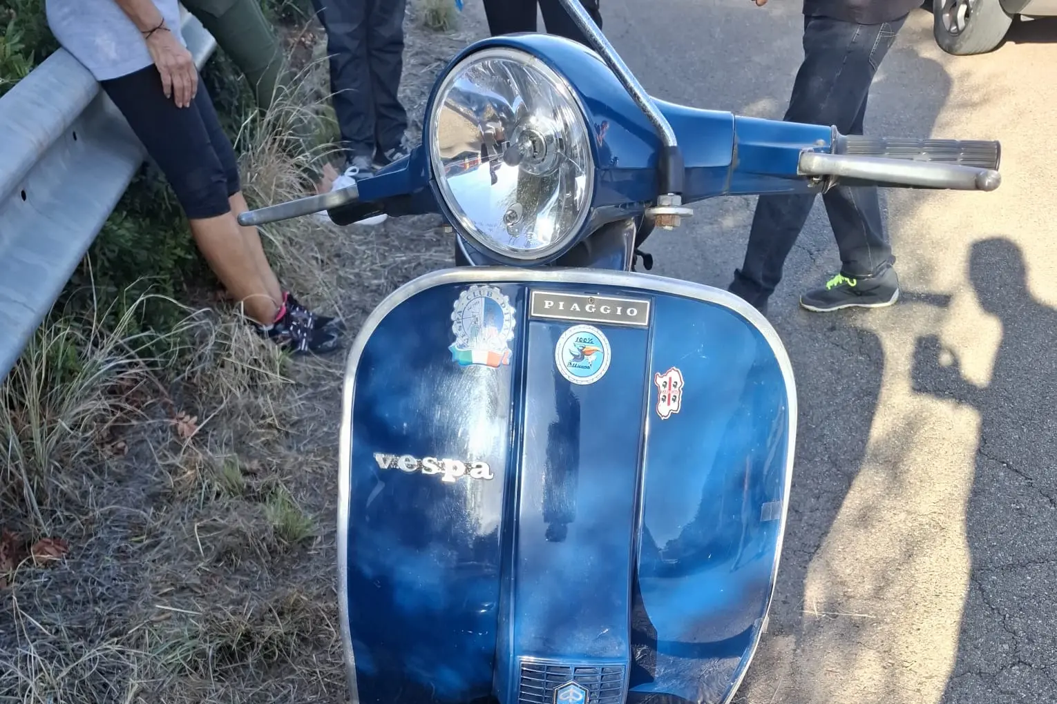La Vespa coinvolta nell'incidente (Foto: Fabio Murru)