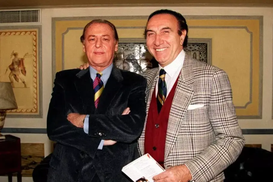 Renzo Arbore e Pippo Baudo (foto Ansa)