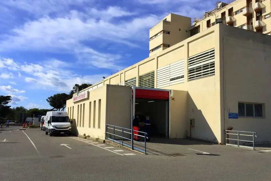 Il pronto soccorso dell'ospedale Marino a Cagliari (L'Unione Sarda - Almiento)