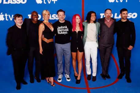Il cast di Ted Lasso (Ansa)