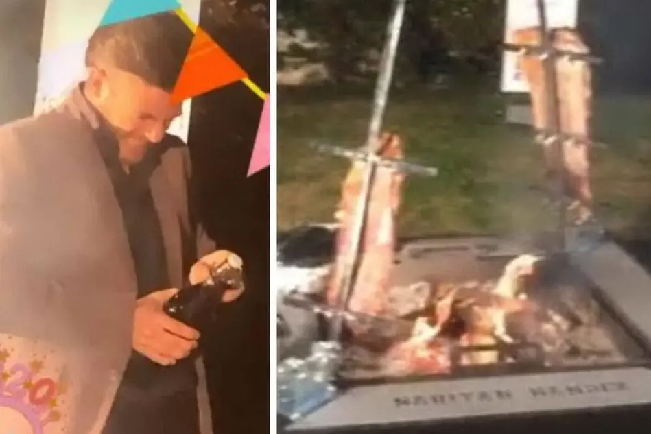 Nandez e il superbarbecue di Capodanno (Instagram)