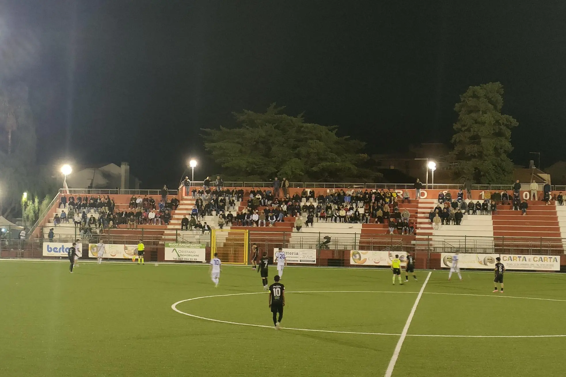 Immagine della gara di andata tra Tharros e Terralba F. Bellu (foto di Giacomo Pala)