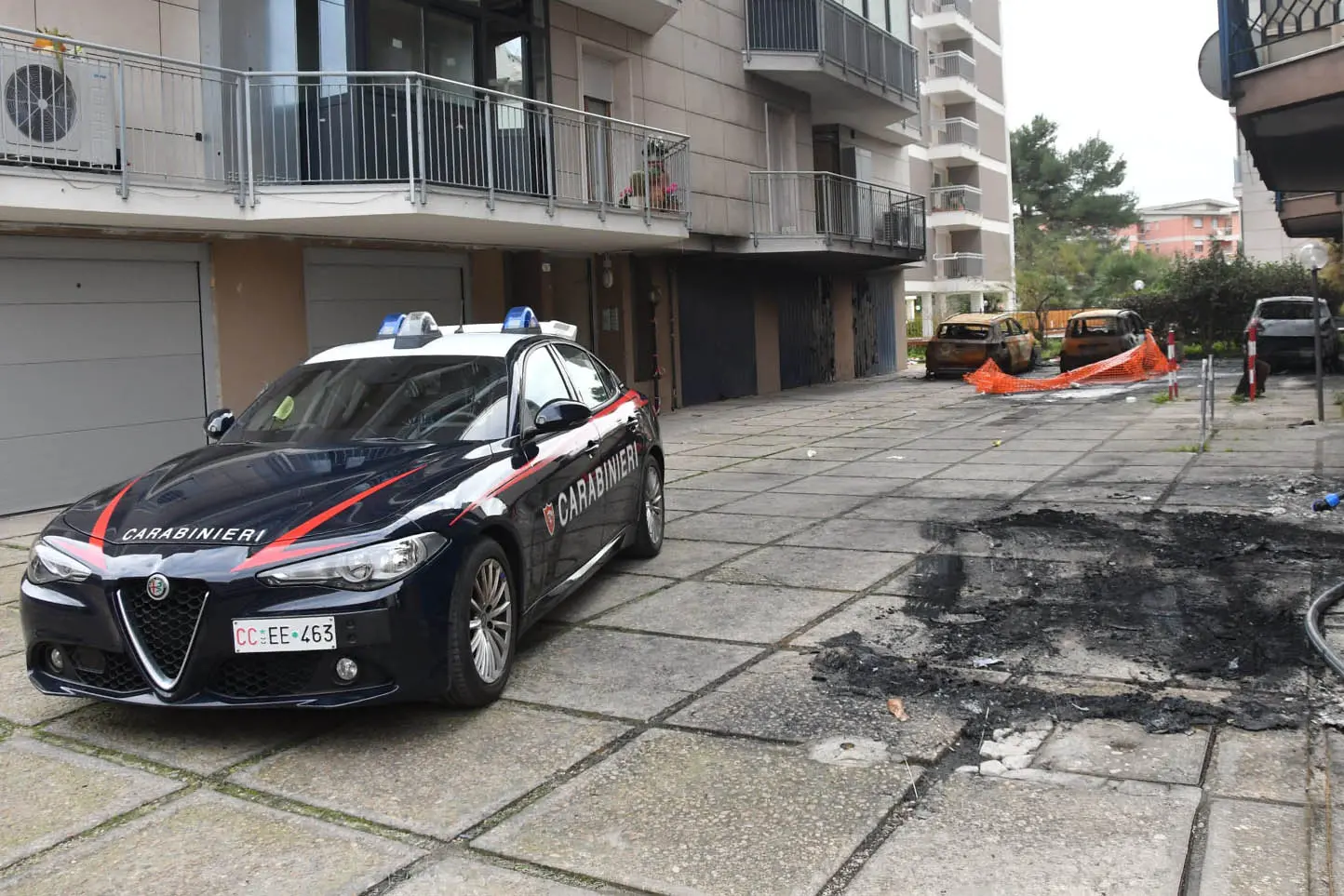 Attentati incendiari in largo Budapest a Sassari