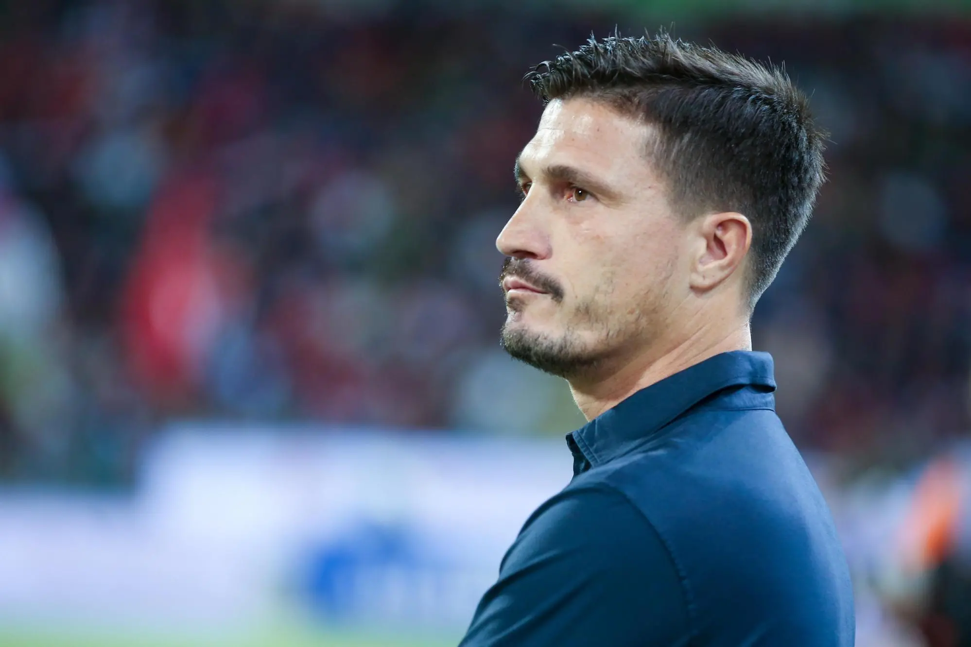 Cagliari's head coach Fabio Pisacane during the Italian Serie A soccer match Cagliari calcio vs Inter FC at the Unipol Domus in Cagliari, Italy, 27 September 2025 ANSA/FABIO MURRU