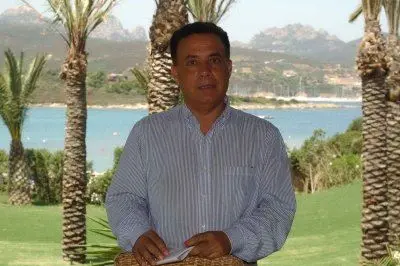 Renzo Persico nella sua tenuta di Porto Rotondo - foto Antonio Satta