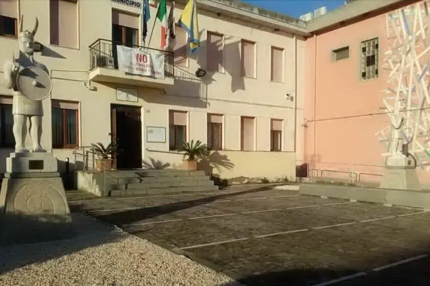 Il municipio di Riola Sardo (Archivio L'Unione Sarda - Pinna)