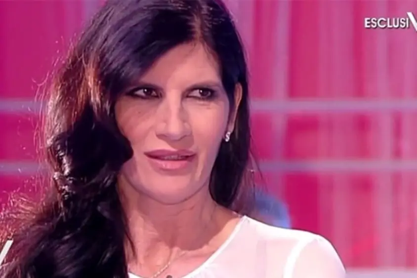 Pamela Prati im Fernsehen (Einzelbild aus Video)