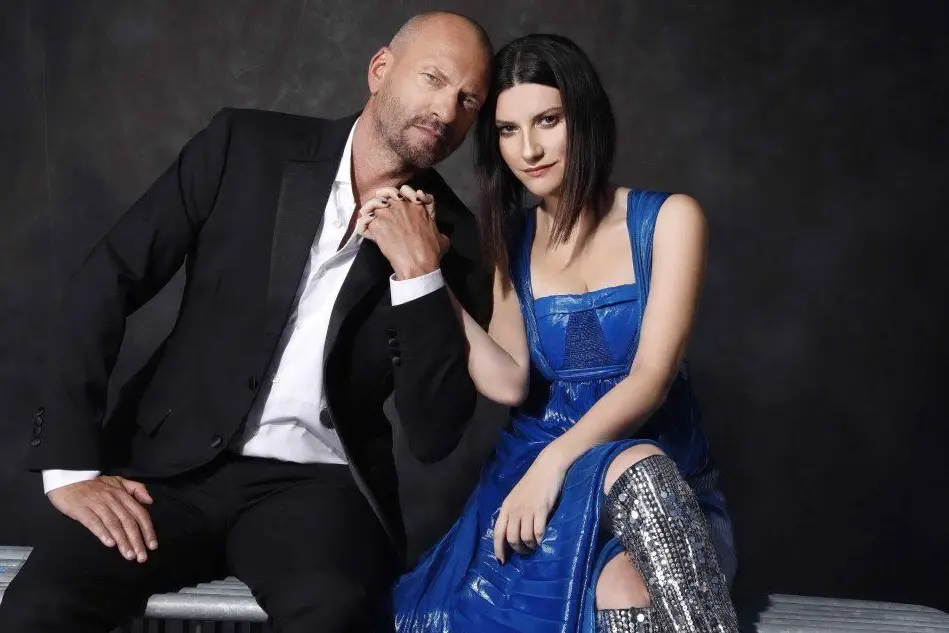 Biagio Antonacci e Laura Pausini (foto ufficio stampa - archivio L'Unione Sarda)