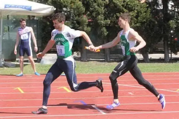 Filippo Tortu (a destra) con il fratello Giacomo