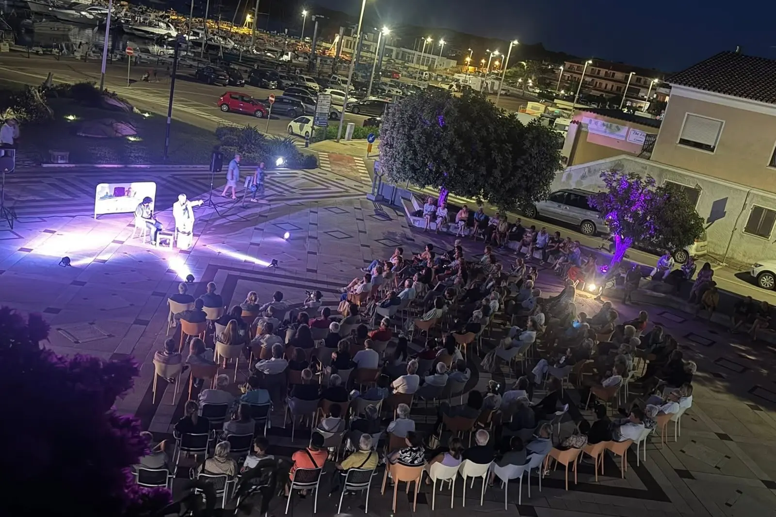 Un’immagine di una serata della rassegna “Di mare e di stelle”