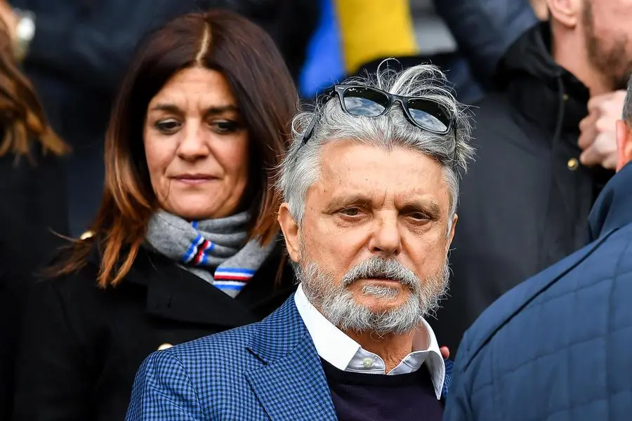 Massimo Ferrero e la figlia Vanessa (Ansa)