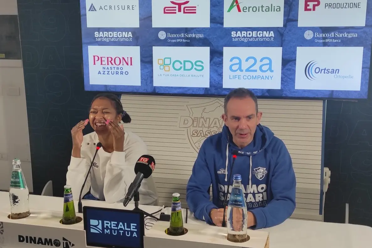 DiDi Richards e il coach Paolo Citrini (foto G. Marras)