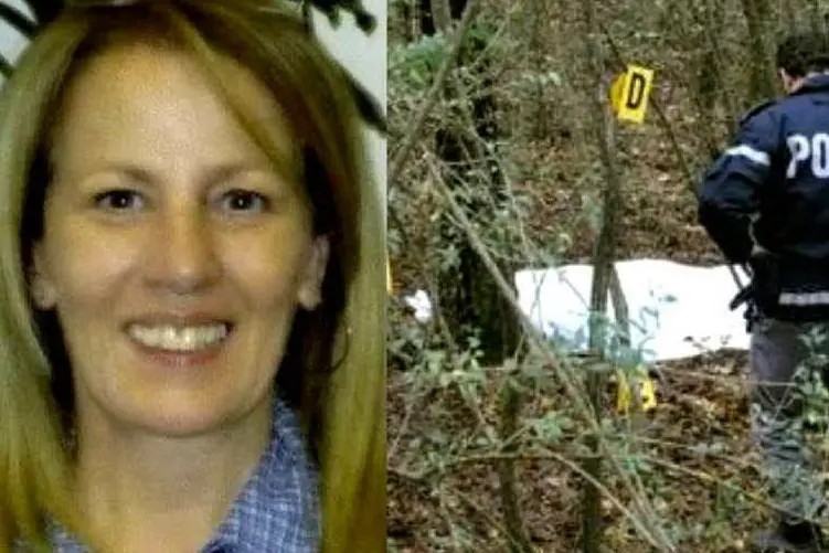 Lucia Manca e il luogo in cui è stato trovato il cadavere