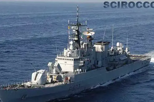 Anche la fregata Scirocco al porto di Cagliari