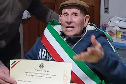 Francesco Sedda morto a 105 anni (L'Unione Sarda)