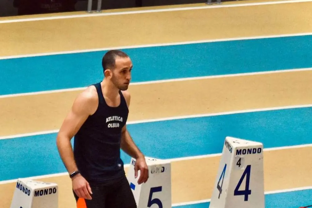 Oliver Comoli, 22 anni, velocista dell'Atletica Olbia (foto concessa da Oliver Comoli).