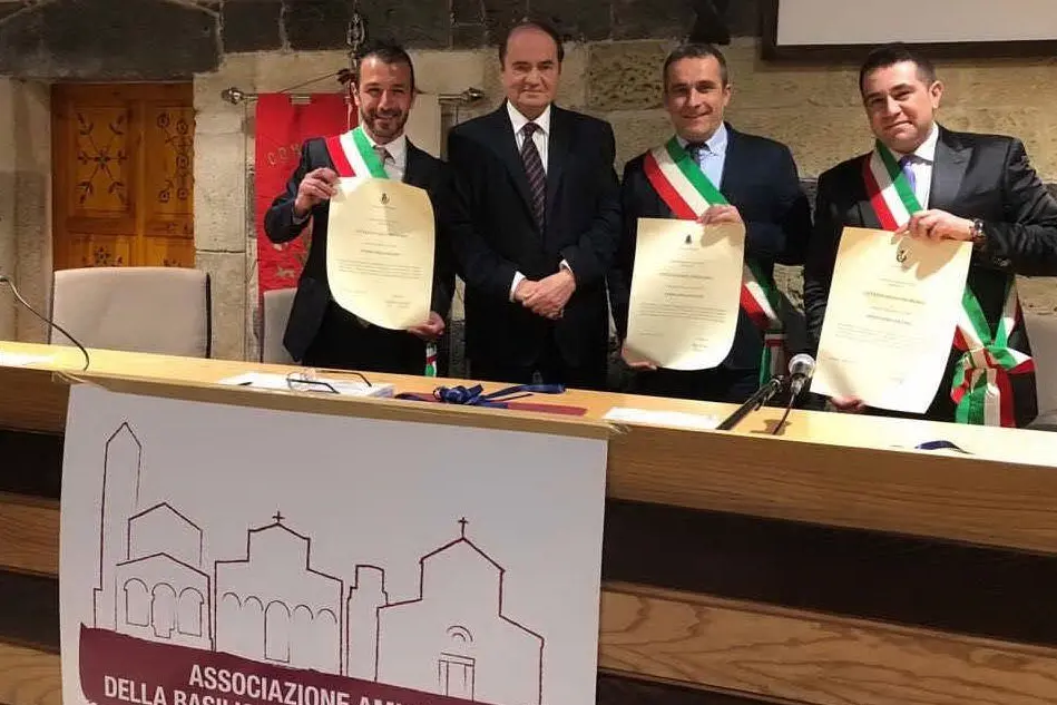 Spallanzani con i sindaci di Codrongianos, Borutta e Ardara