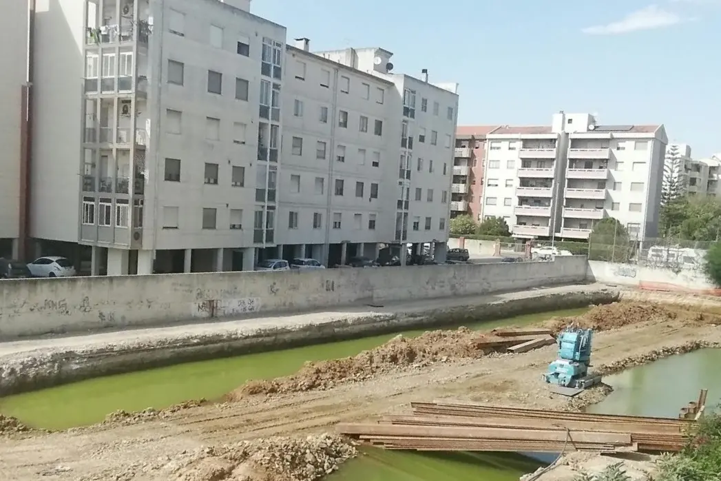 Il ristagno d'acqua nel cantiere