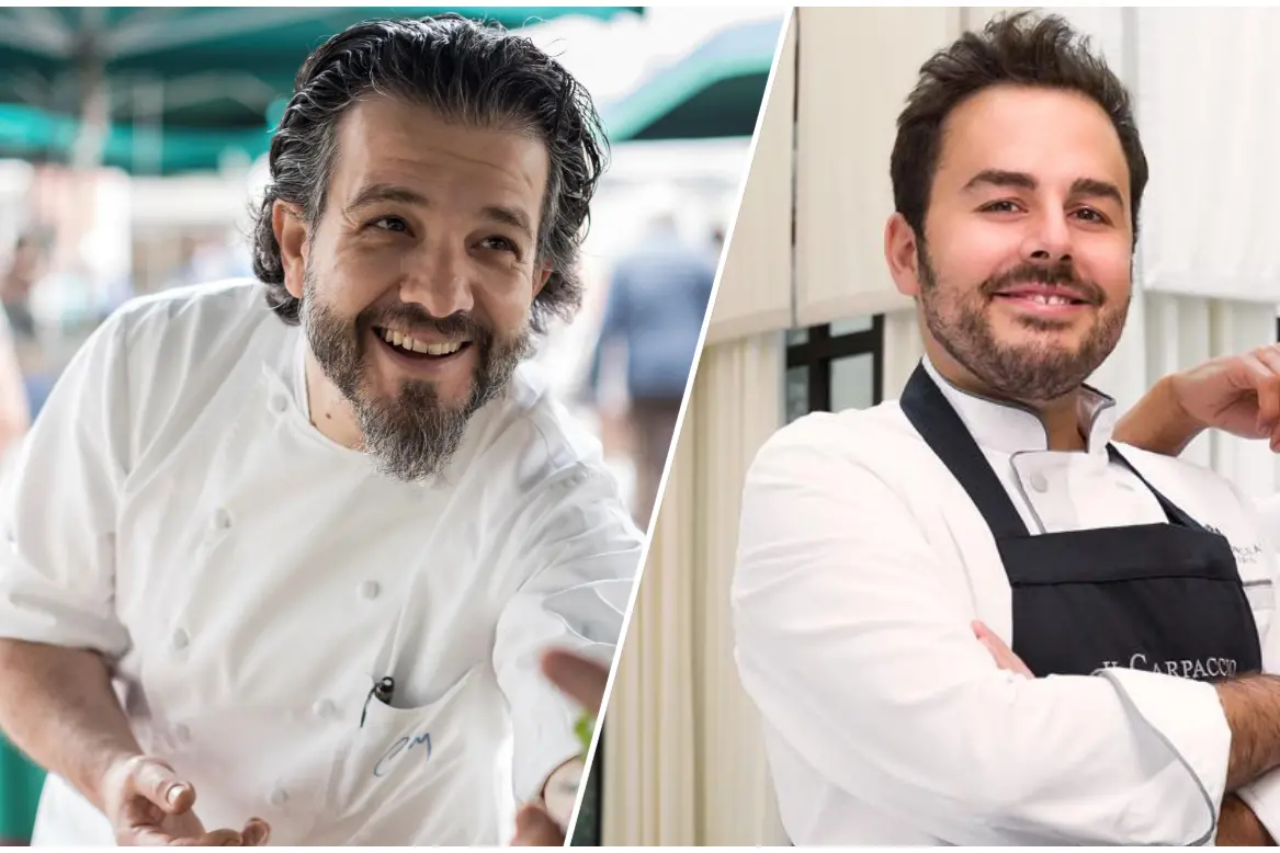 Gli chef stellati Claudio Melis e Oliver Piras (foto ufficio stampa)