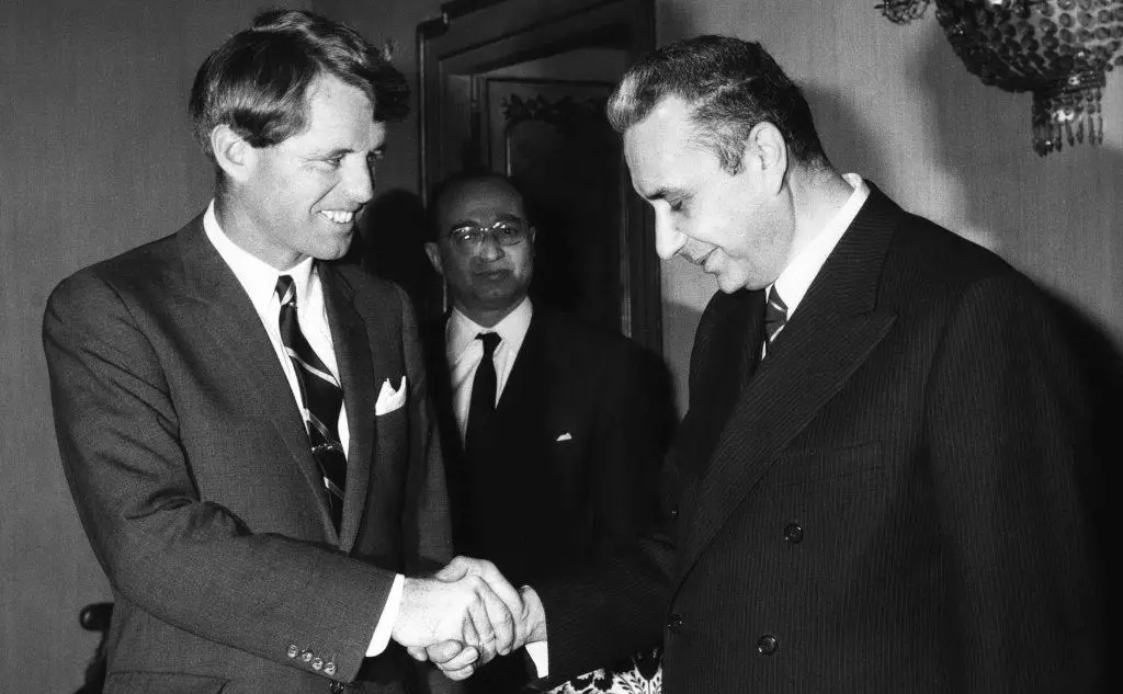 L'incontro con Robert Kennedy a Roma nel 1967.