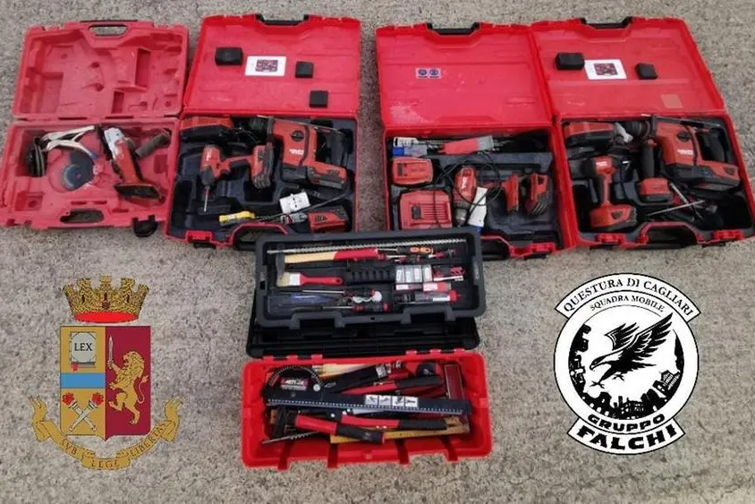 La refurtiva (foto polizia)