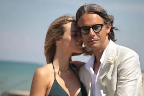Angela Robusti e Pippo Inzaghi (foto Instagram)
