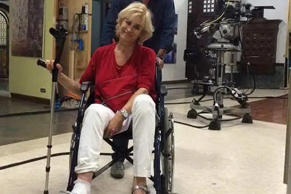 Maria Giulia Cavalli in sedia a rotelle