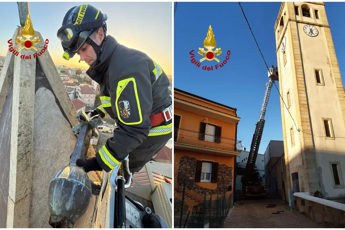 L'intervento dei vigili del fuoco