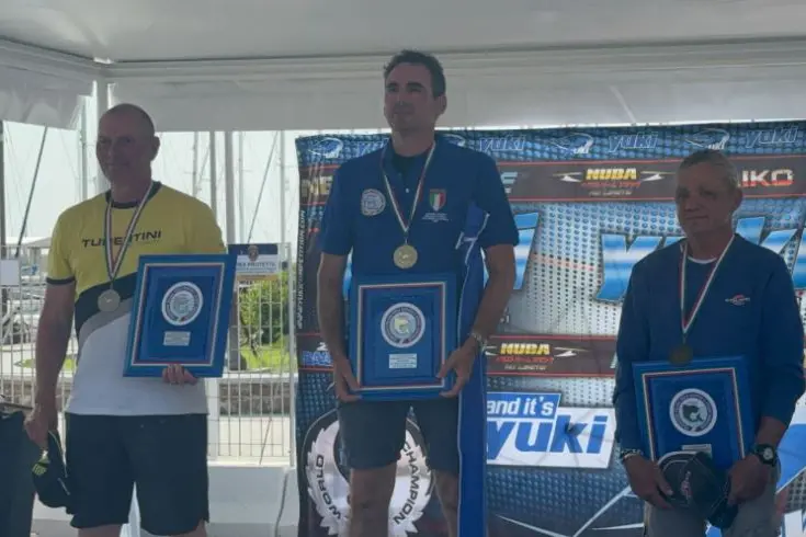 I vincitori del 50° Campionato canna da natante (foto Pala)