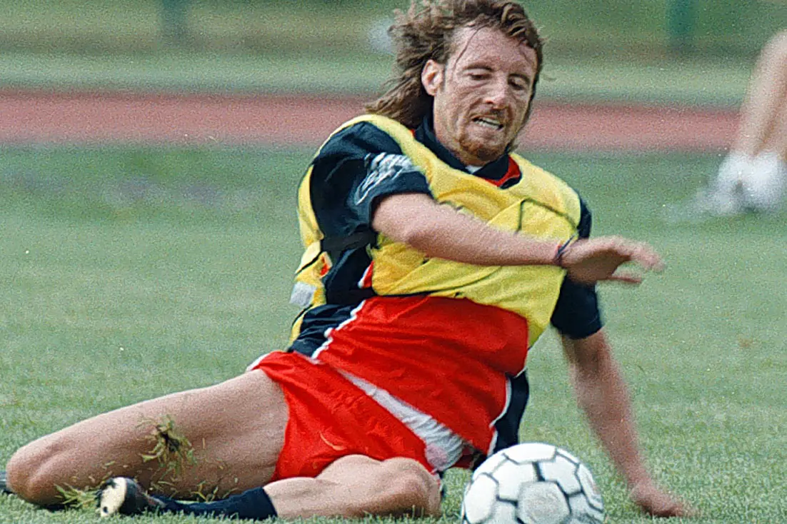 Fabio Macellari ai tempi della sua militanza nel Cagliari