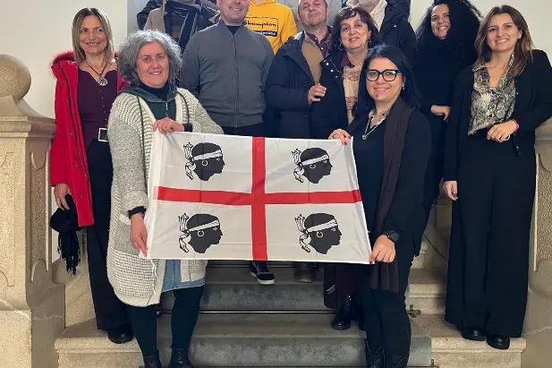 La delegazione del Paglietti in Spagna (foto concessa)