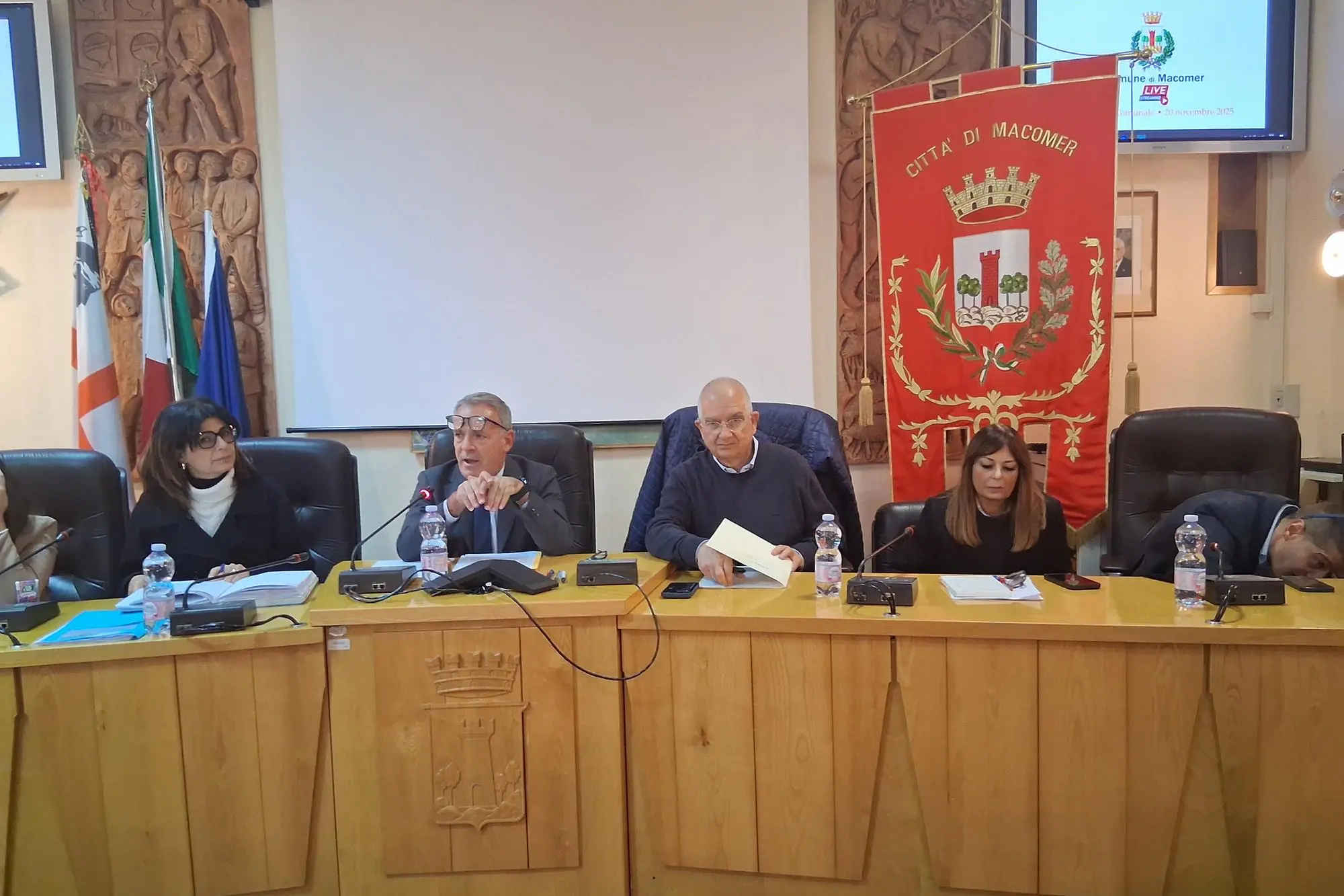 Il presidente di Abbanoa Giuseppe Sardu in consiglio comunale