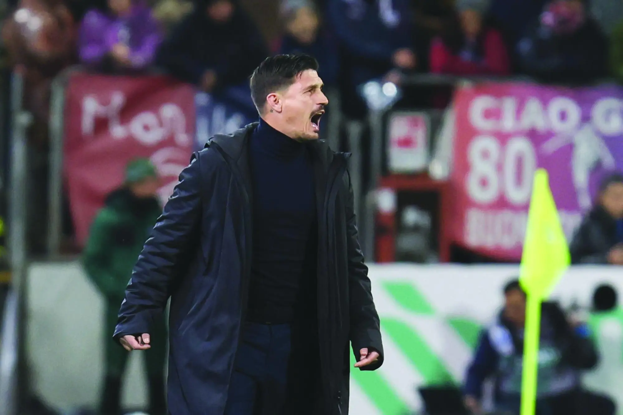 Fabio Pisacane, allenatore del Cagliari che stasera sfida la Lazio (foto Ansa)