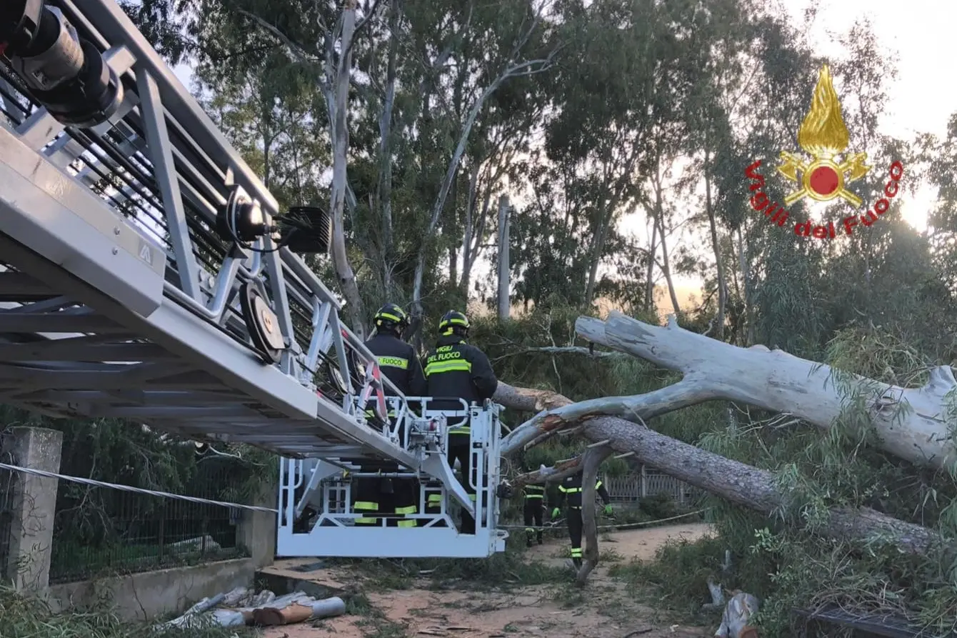 Intervento dei vigili del fuoco