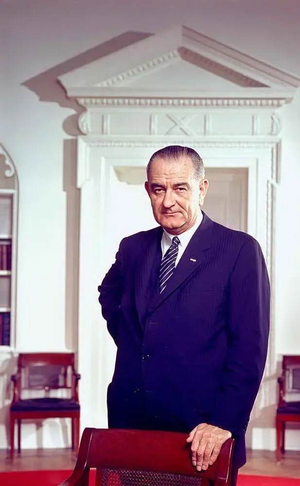 Il presidente Usa Lyndon Johnson