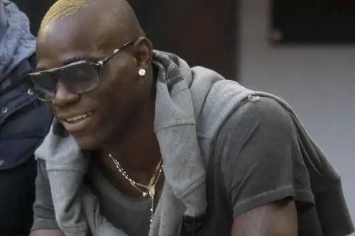 Mario Balotelli a San Siro per Inter-Genoa