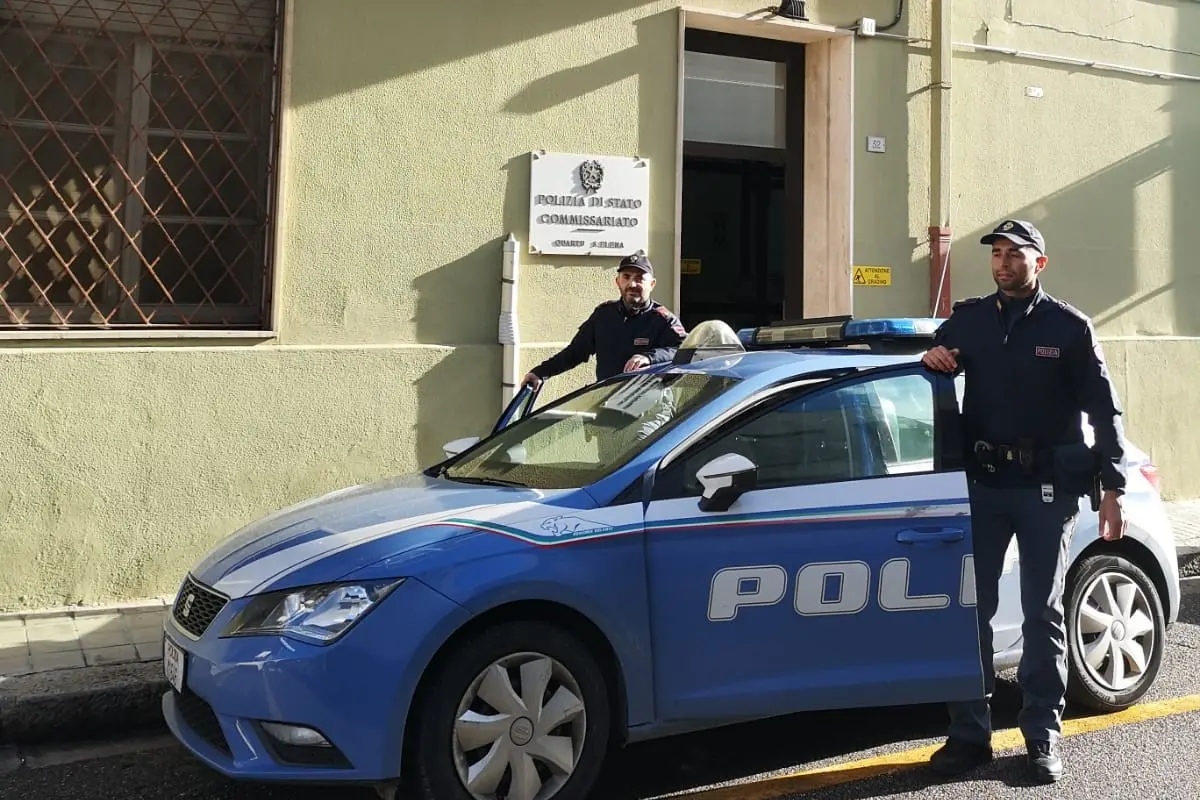 Il commissariato di Quartu Sant'Elena (Archivio L'Unione Sarda)