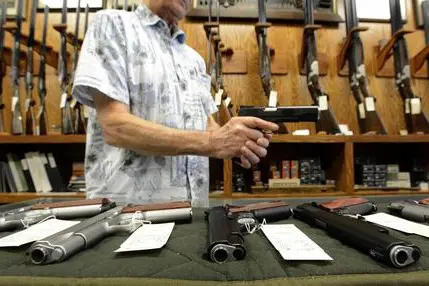 A gun shop in Texas (Ansa)